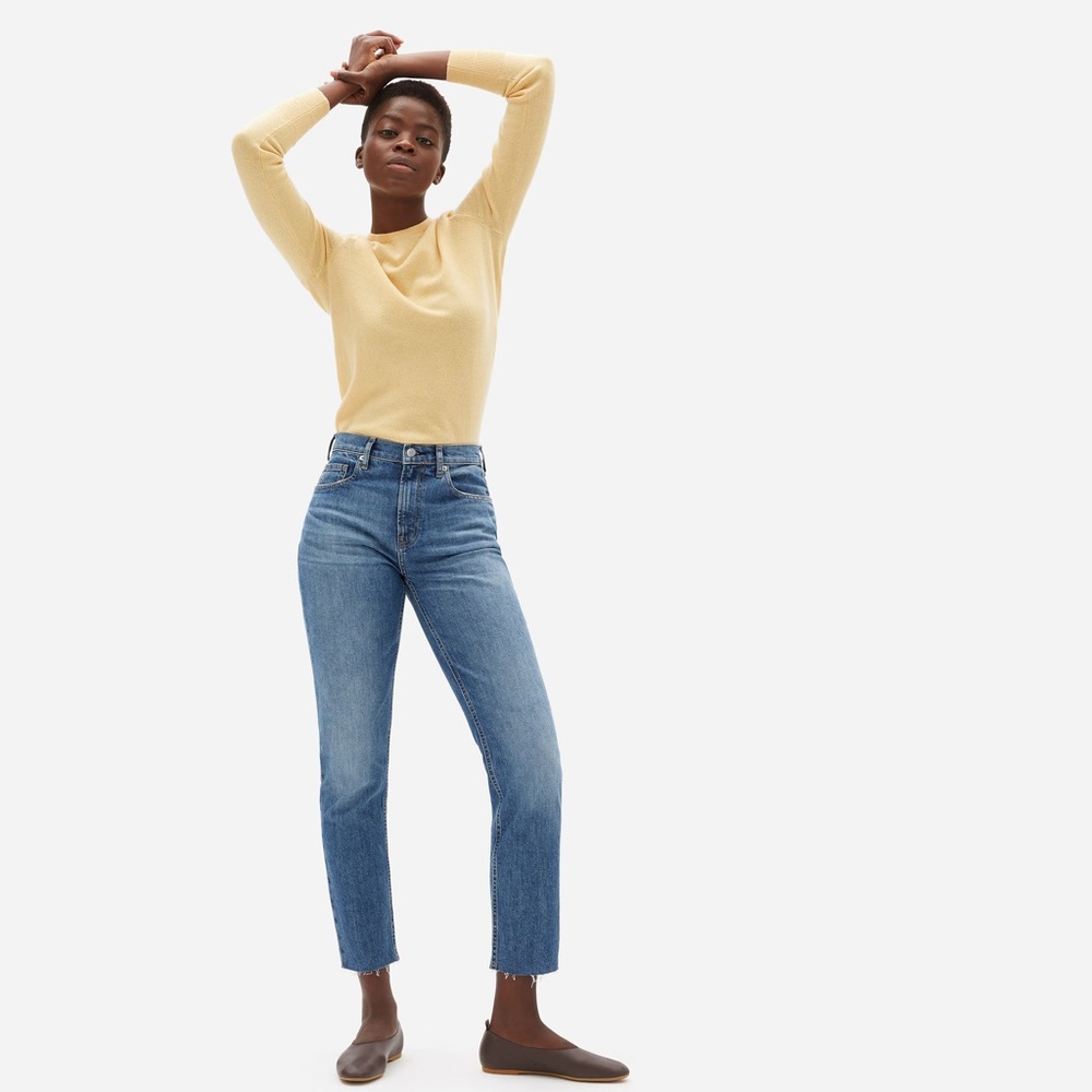 Everlane The Japanese Denim Cheeky Jean Medium Wash Size 26 Crop